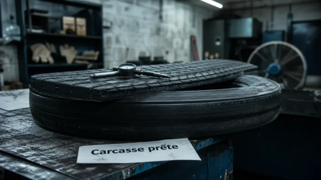 Rechapage pneu : carcasse contrôlée pour rechapage