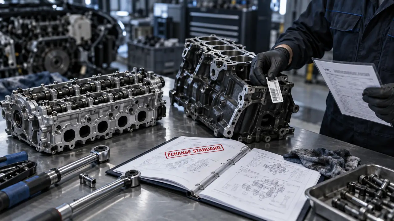 echange standard moteur : culasse reconditionnée en atelier