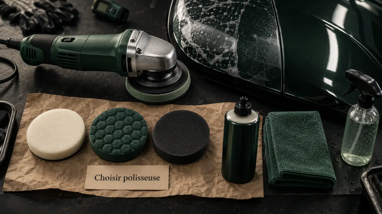 Meilleur polisseuse voiture : pads, polish et microfibre pour carrosserie