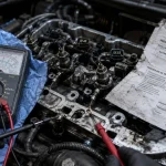 Test bougie de préchauffage : lecture multimètre 0,6 à 2 ohms