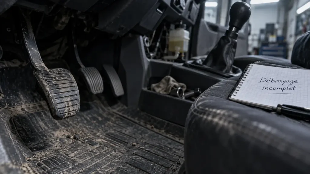 vitesse ne passe plus moteur allumé : pédale d’embrayage, câble ou boîte à vérifier