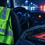 Kit de sécurité voiture : gilet haute visibilité et triangle homologué dans le coffre