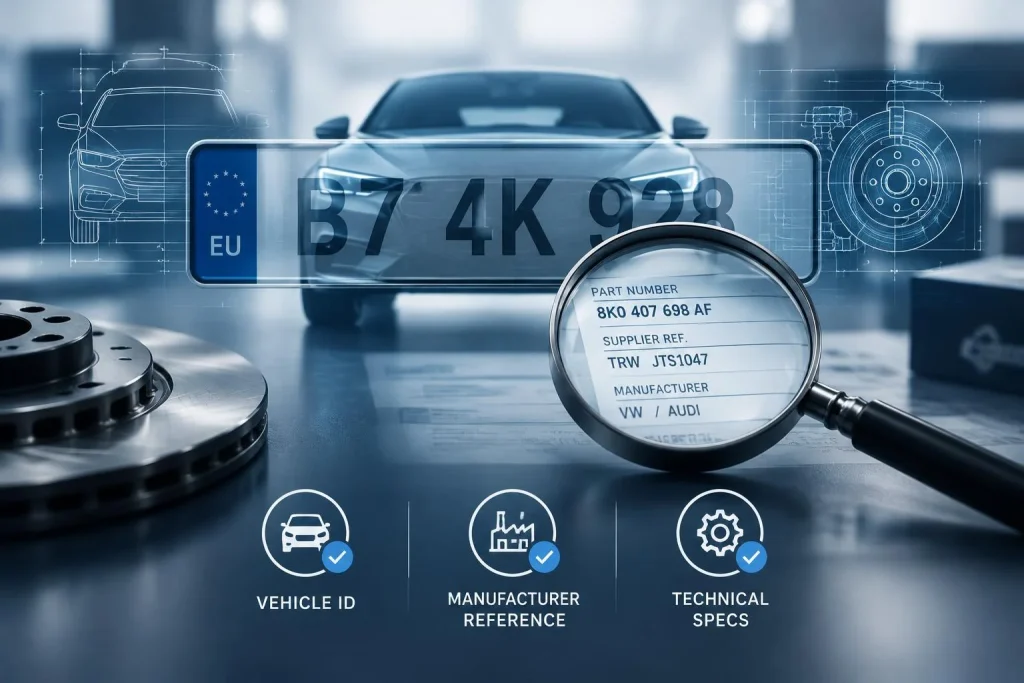 Pièce auto : la plaque ne suffit pas, vérifiez